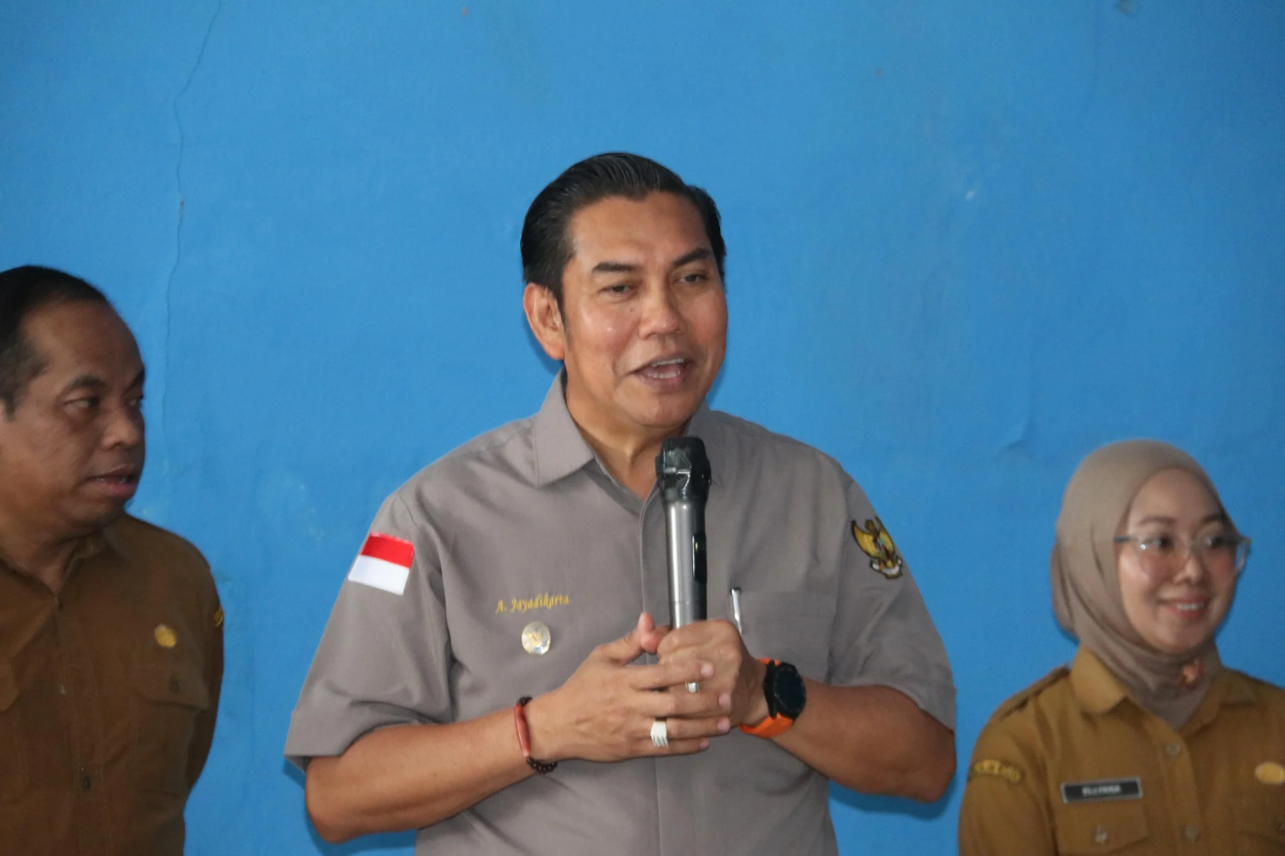 Wabup Ahmad Jayadikarta ajak warga Desa Mantaren II manfaatkan cek kesehatan gratis untuk wujudkan generasi cerdas dan masyarakat sehat